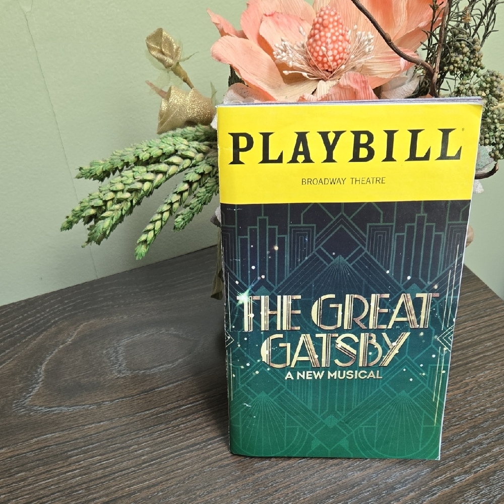 Playbill Broadway Theatre The Great Gatsby Home Game - Yellow and Green